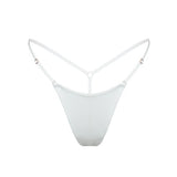 Product thumbnail Caress Micro-G String Crystal - Monique Morin Lingerie