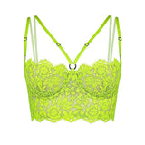 Product thumbnail Frisson Bustier Acid Green - Monique Morin Lingerie