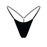 Product thumbnail Caress Micro-G String Black - Monique Morin Lingerie