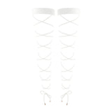 Product thumbnail Crisscross Stay Up Crystal - Monique Morin Lingerie