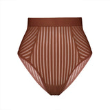 Product thumbnail Vertigo Hi Waisted Brief Salted Caramel - Monique Morin Lingerie