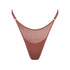 Brown modal thong with adjustable side strap