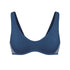 Blue modal pull over scoop neck bralette