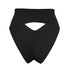 Black high waisted modal brief with back cut-out