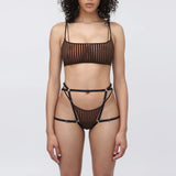 Product thumbnail Vertigo Bralette Cocoa - Monique Morin Lingerie