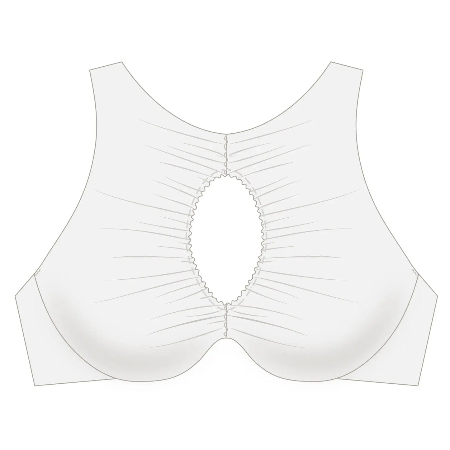 Core Wired Cutout Bra Crystal Monique Morin