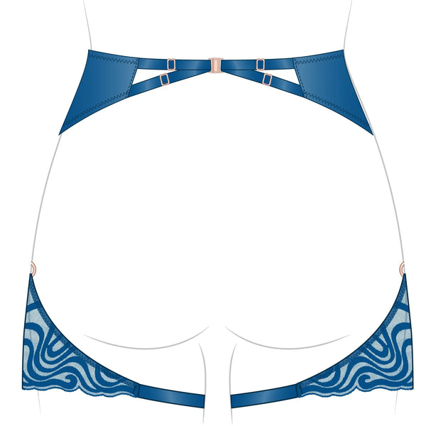Echo Garter Abyss Blue Monique Morin