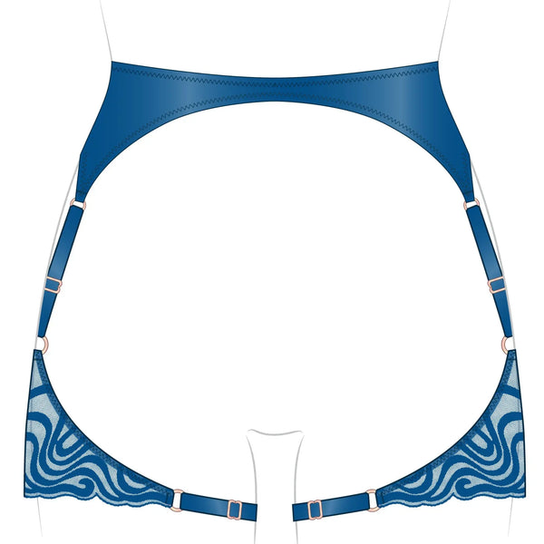 Echo Garter Abyss Blue Monique Morin