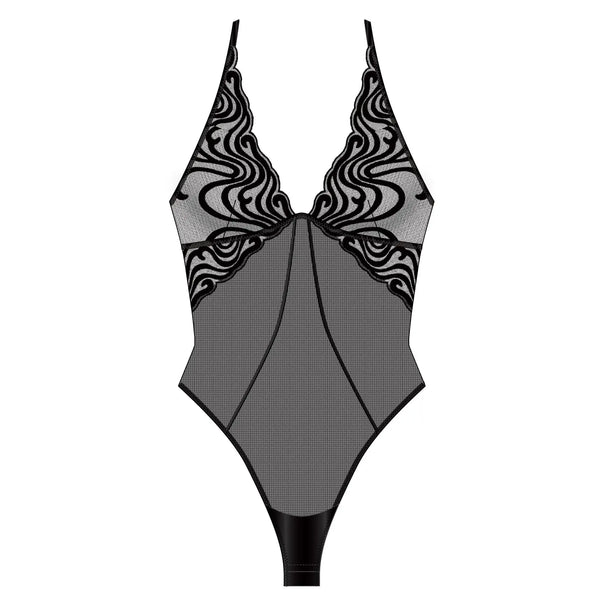 Echo Bodysuit Black Monique Morin