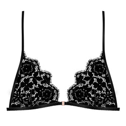 Frisson Triangle Bralette Black