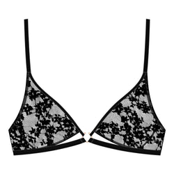 Hologram Bralette Black Monique Morin