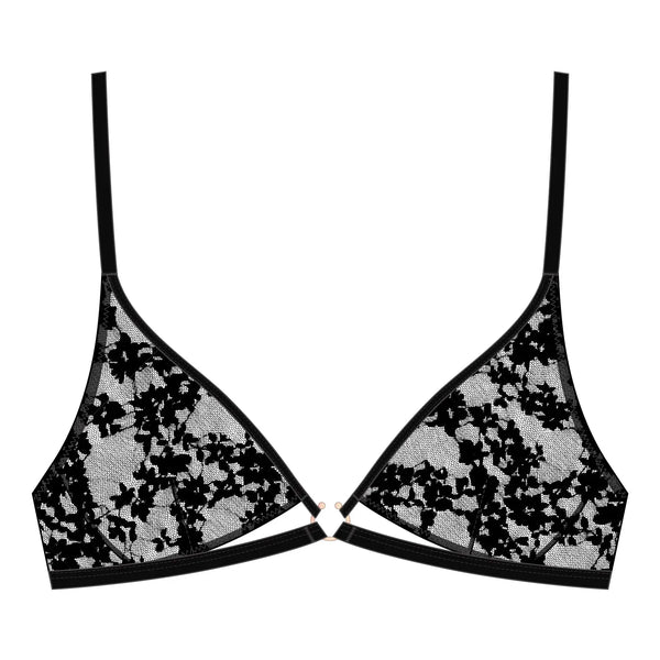 Hologram Bralette Black Monique Morin