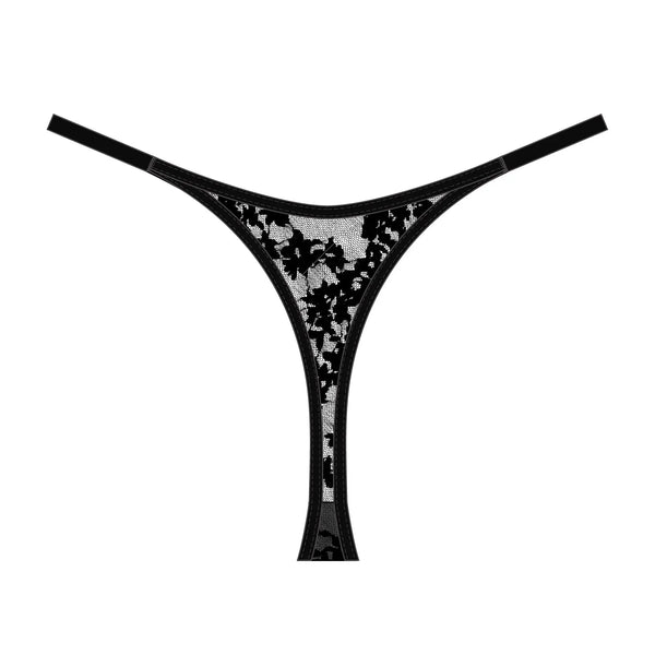 Hologram Adjustable Thong Black Monique Morin