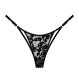 Product thumbnail Hologram Adjustable Thong Black Monique Morin