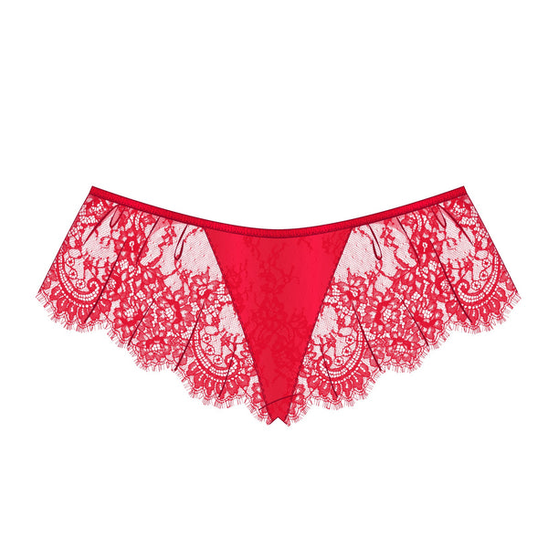 Moonstruck Lace Flutter Short Fire Red Monique Morin