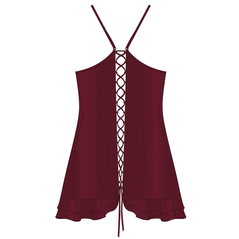 Moonstruck Satin Chemise Velvet Monique Morin