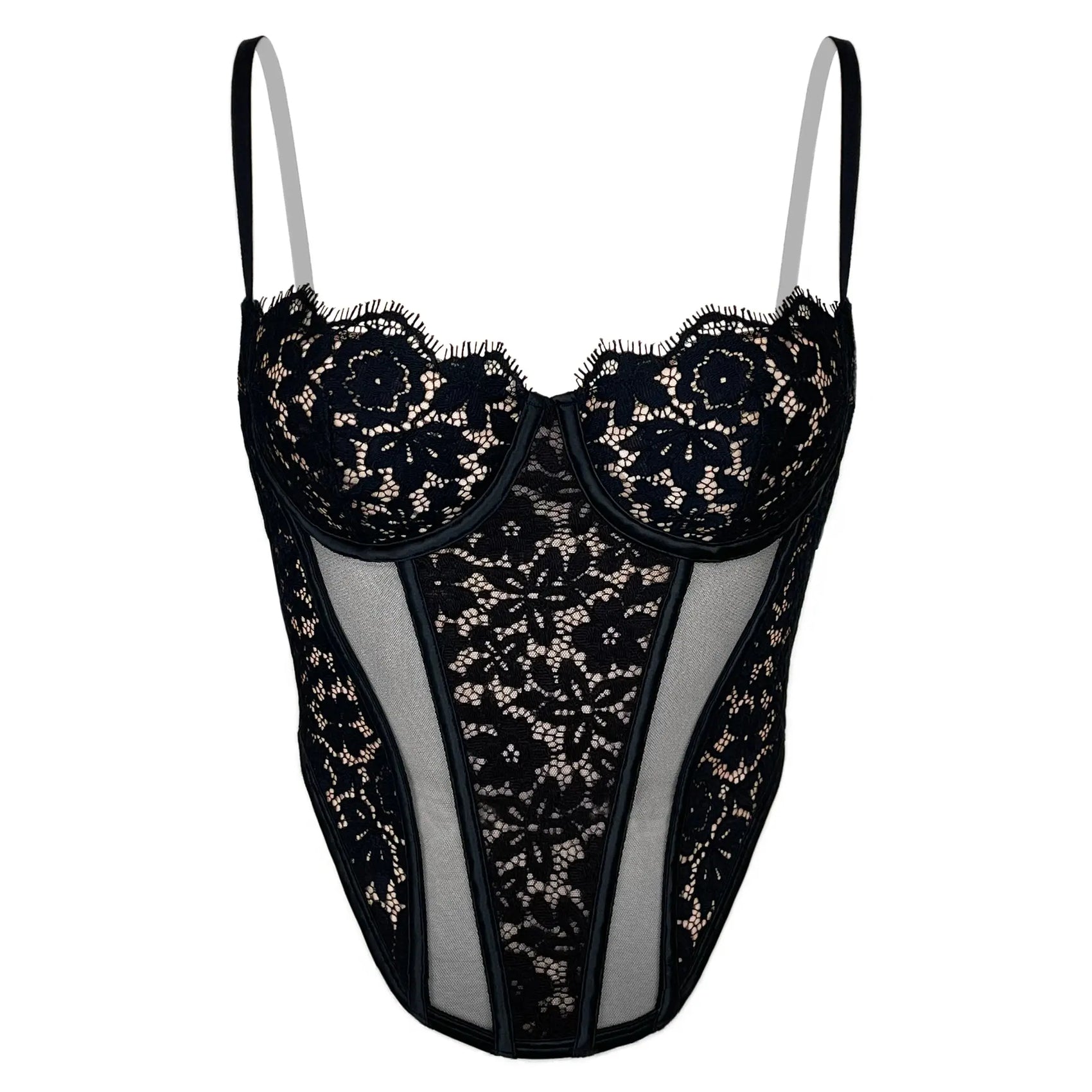 Frisson Corset Black - Monique Morin Lingerie