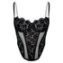 Black lace corset with flexible underwire, high support, adjustable straps and adjustable back clasp closure