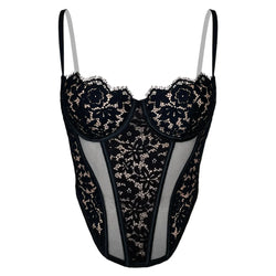 Frisson Corset Black - Monique Morin Lingerie