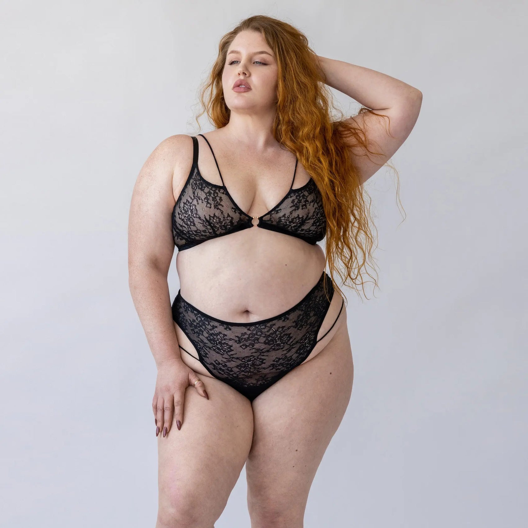Monique Morin Amphitrite Bralette Black | front