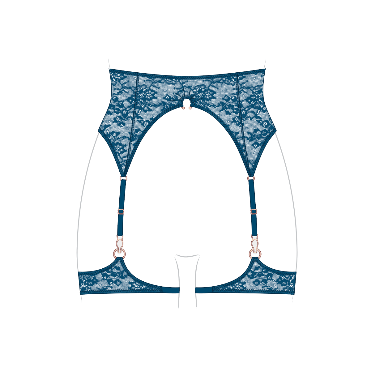 Amphitrite Garter Belt Undertow