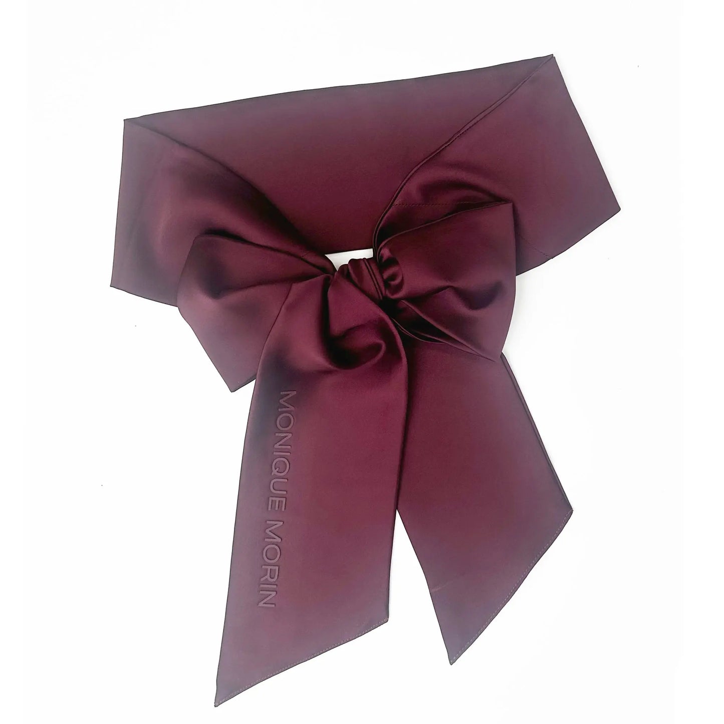 Burgundy stretch satin blindfold