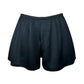Black high waist satin shorts