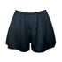 Black high waist satin shorts