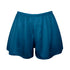 Blue high waist satin shorts