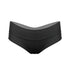 Black modal low rise hipster panty with no show waistband