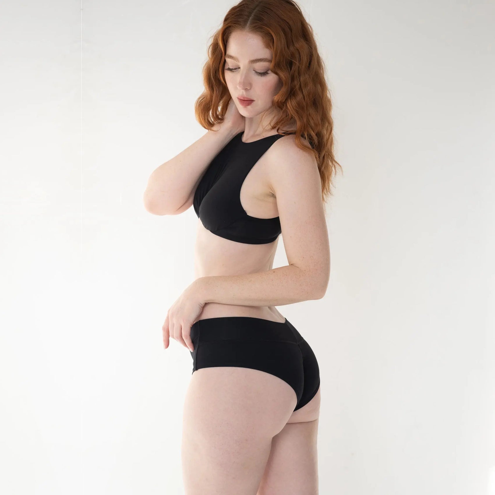 Core Wired Bra Top Black - Monique Morin Lingerie