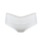 White modal low rise hipster panty with no show waistband