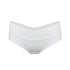 White modal low rise hipster panty with no show waistband
