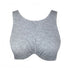 Gray modal bra top with underwire and adjustable back closure