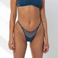 Blue modal thong with adjustable side strap