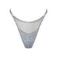 Gray modal thong with adjustable side strap
