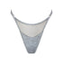 Gray modal thong with adjustable side strap