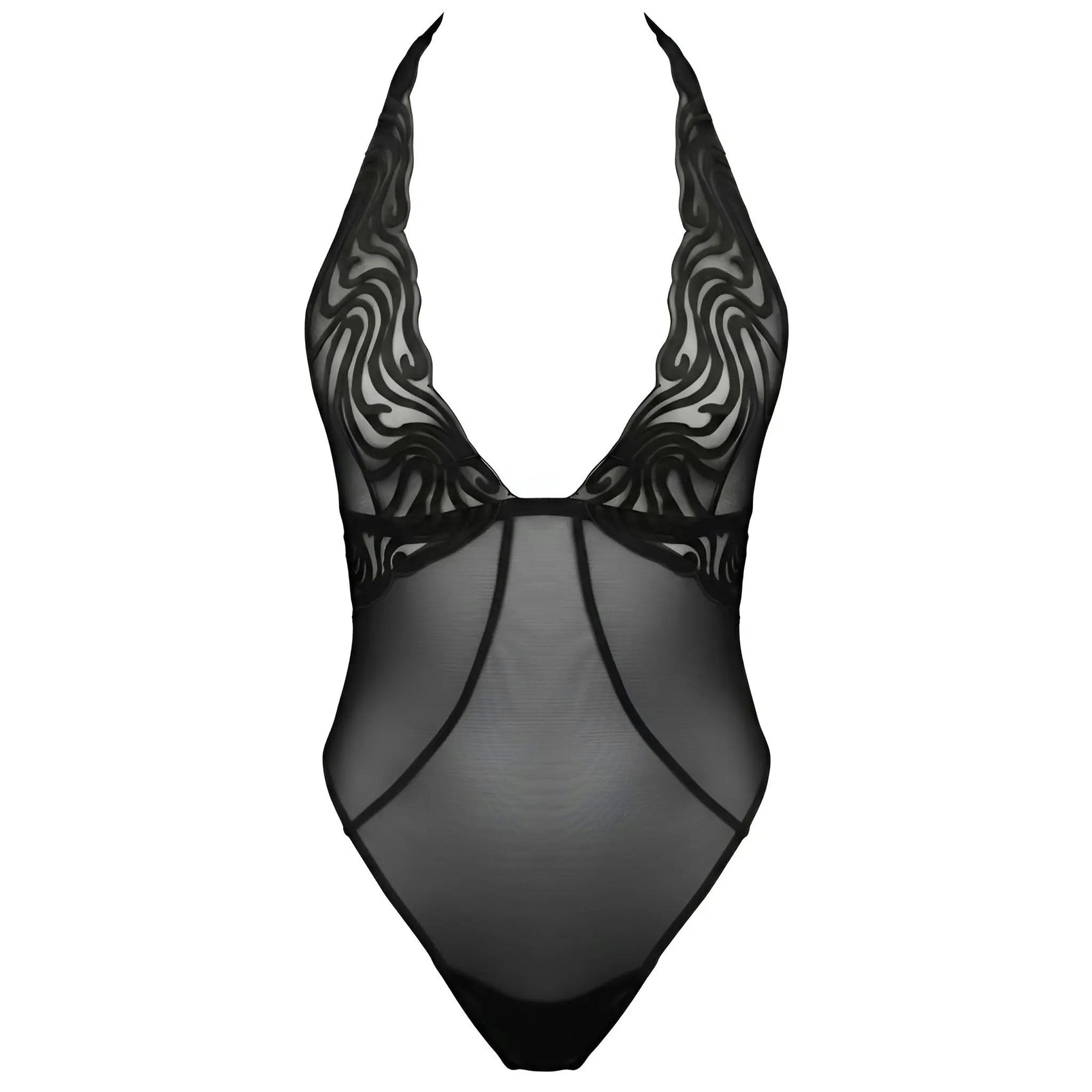 Echo Bodysuit Black - Monique Morin Lingerie