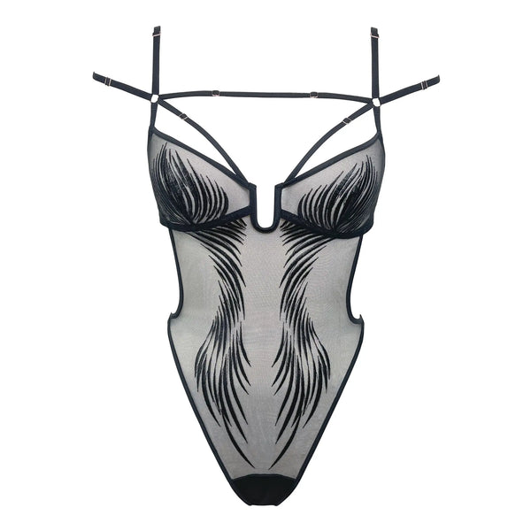 Ether Bodysuit Black Erin O'Hara x MM - Monique Morin Lingerie