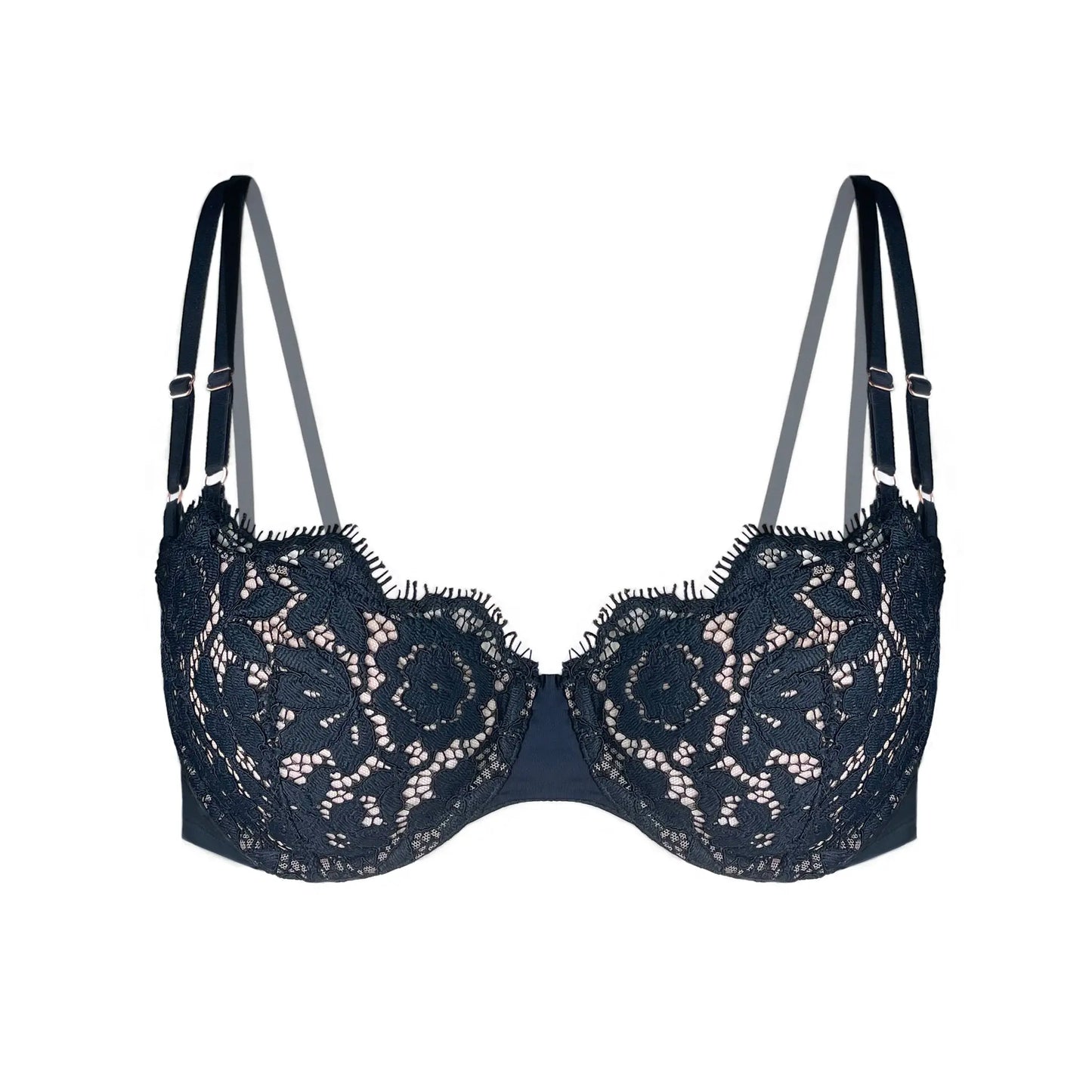 Frisson Balconette Bra Black + - Monique Morin Lingerie