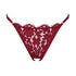 Frisson Thong Ouvert Bloodstone - Monique Morin Lingerie