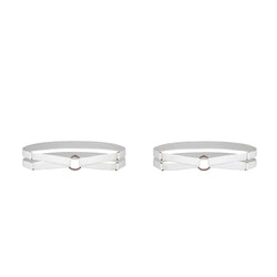 Frisson Leg Garters Crystal