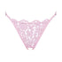 Frisson Thong Ouvert Rose - Monique Morin Lingerie