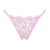Product thumbnail Frisson Thong Ouvert Rose - Monique Morin Lingerie