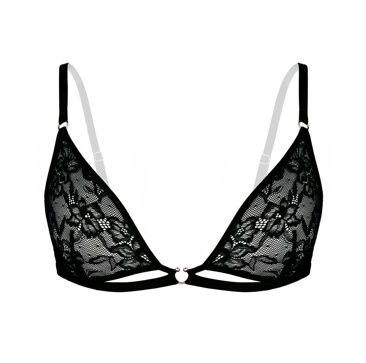 Hologram Bralette Black - Monique Morin Lingerie