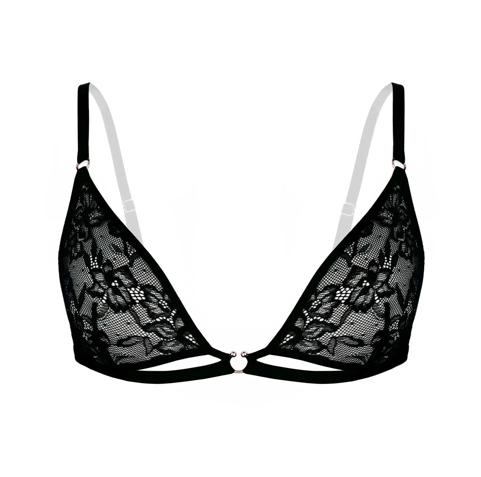 Hologram Bralette Black - Monique Morin Lingerie