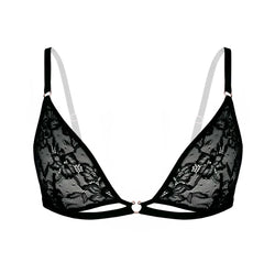 Hologram Bralette Black