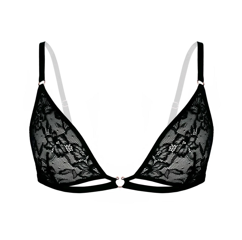 Hologram Bralette Black