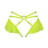 Hologram Skirted Harness Acid Green - Monique Morin Lingerie