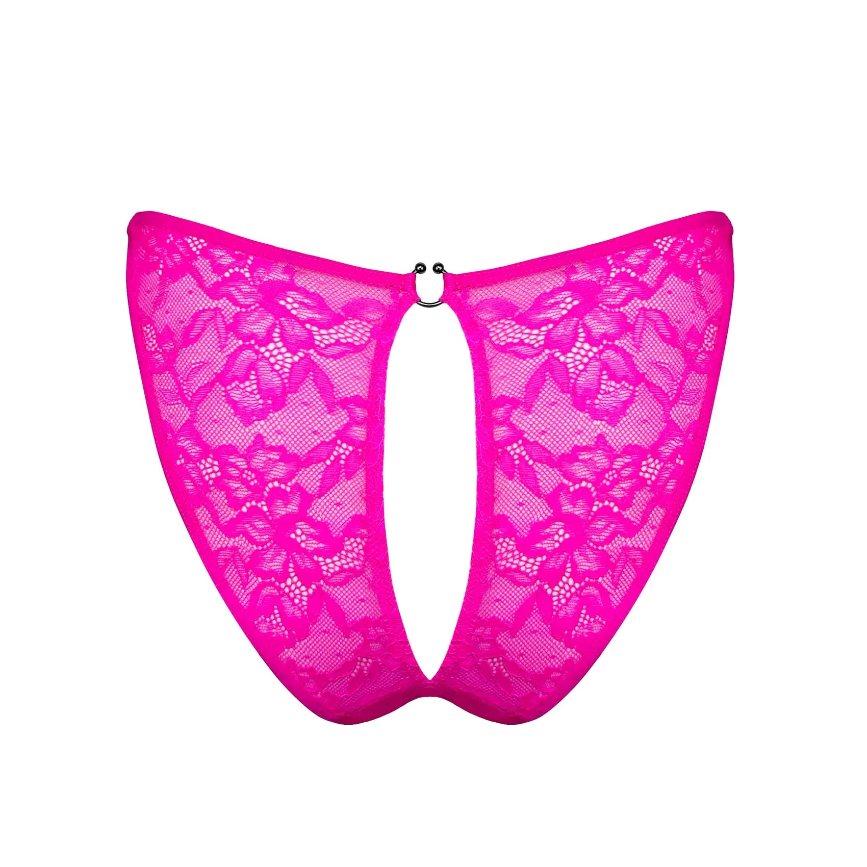 Hologram Ouvert Bikini Electric Magenta - Monique Morin Lingerie
